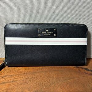 Kate Spade ♠️ Color-block Striped Wallet